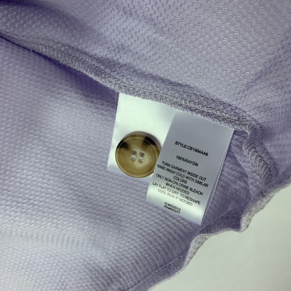 Sanctuary Modern Front Button Blouse In Light Heater Purple - Picture 4 of 5